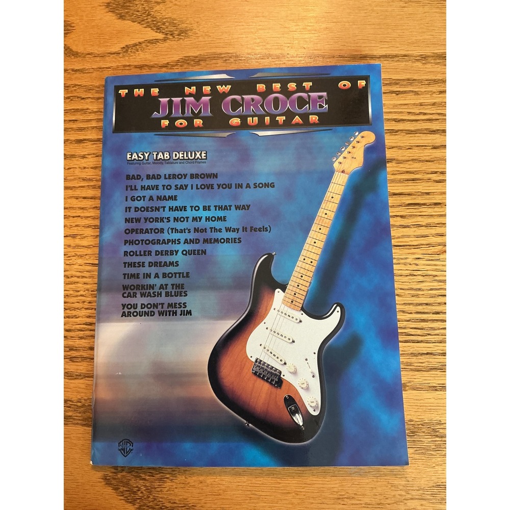 The New Best of Jim Croce for Guitar Easy Tab Deluxe Songbook 1996 PG9613